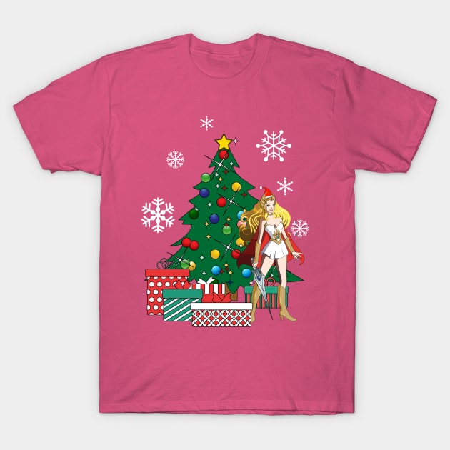 She Ra Around The Christmas Tree T-Shirt by Nova5